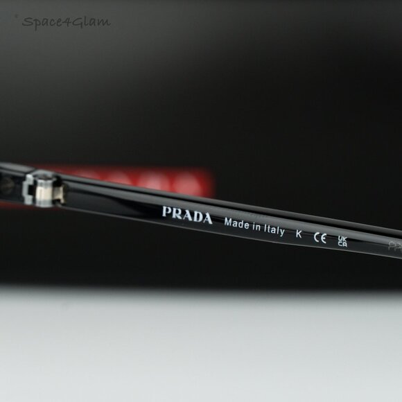 Prada Linea Rossa Men Eyeglasses Black Demo Square PS01OV 1AB1O1 BRAND NEW - Picture 7 of 8